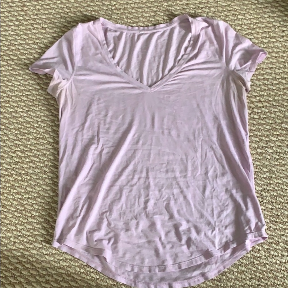 Lulu lemon light pink shirt